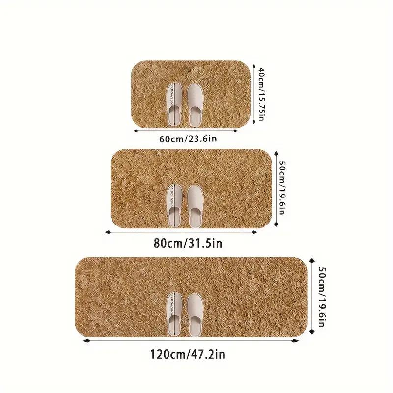 Быстросохнущий коврик для ванной - Нескользящий, Машинная стирка, Мягкий и удобный, Кухонный, Коврик для ванной | Современный декор для ванной | Прочный коврик для ванной