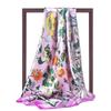 90 * 90cm New Silk Scarf Women'S Spring And Summer Decorative Scarf Sunscreen Travel Shawl Autumn And Winter Scarf Thin Edition