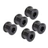 5 шт. 6,5 мм болтов для одной передней звезды, комплект из высокопрочного титанового сплава, универсальный комплект болтов для передней звезды для велосипеда, черный
