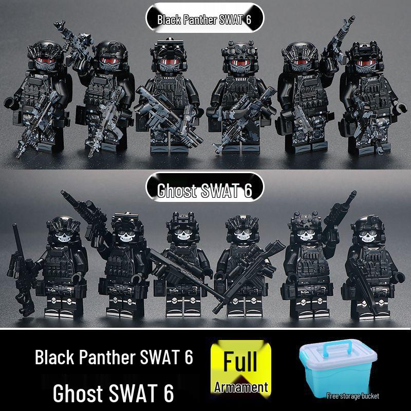 Конструктор Delta Action SWAT: Минифигурки Спецназа и Военное Оружие для Детей.