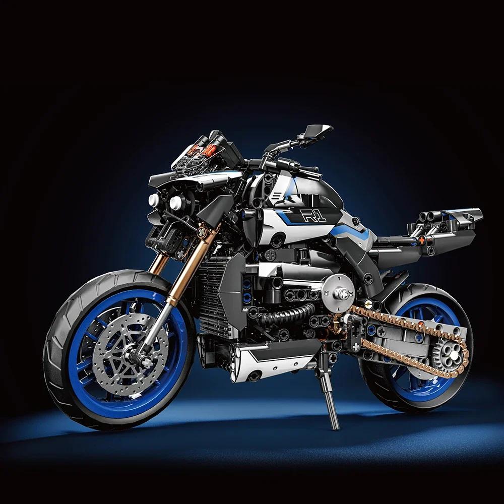 Масштаб 1/8 Yamaha MT-10SP Технический Знаменитый Мотоцикл Конструктор Мотоцикл Конструктор Взрослые Кирпичики Игрушка Подарок на Фестиваль Коллекция Транспортных Средств