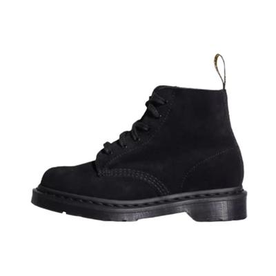 Замшевые ботинки мартин на шнуровке, женские ботинки, черные 27447001