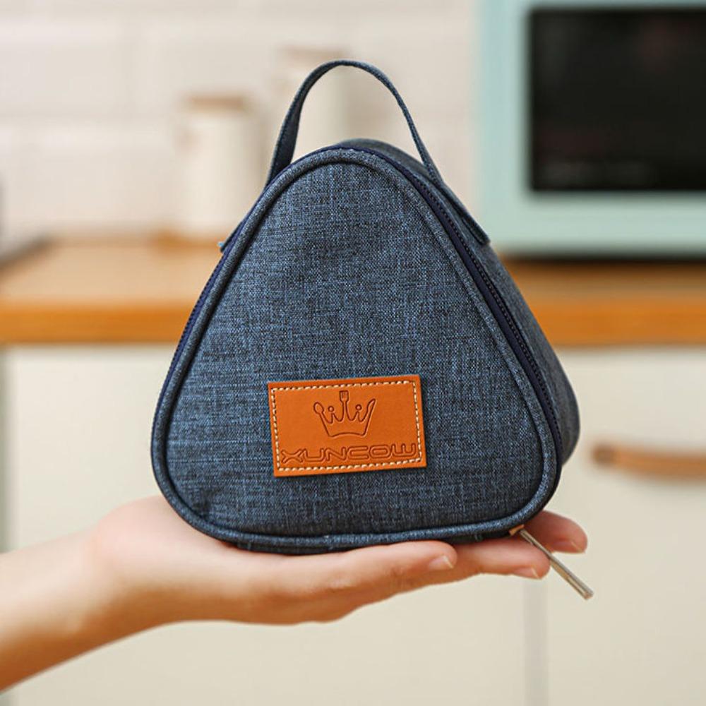 High Quality Portable Triangular Insulation Bag Aluminum Foil Mini Student Rice Ball Bag Durable Lunch Carry Bags