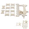 Embroidery Thread Organizer Board Lightweight Sewing Machine Shape Wooden  Stitch Floss Holder