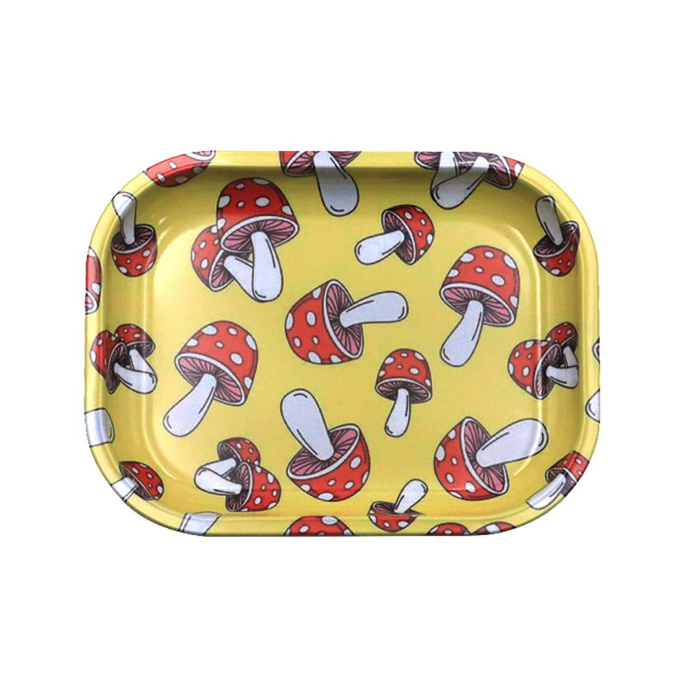 Кейс для хранения Поднос Металлический Поднос для скручивания 18x14см Контейнер из луженой стали Аксессуары для курения сигар