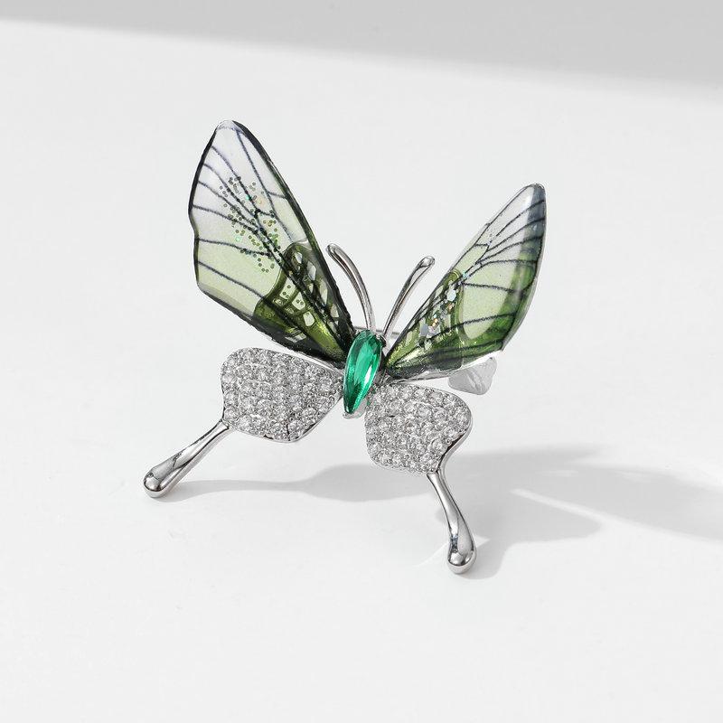 Transparent Wings Butterfly Brooch With Personalized Designs