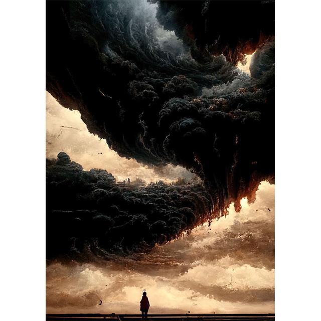 Abstract Outer World Storm Traveler Prints Poster Canva Painting Modern Wall Art Picture For Living Room Bedroom Home Decoration