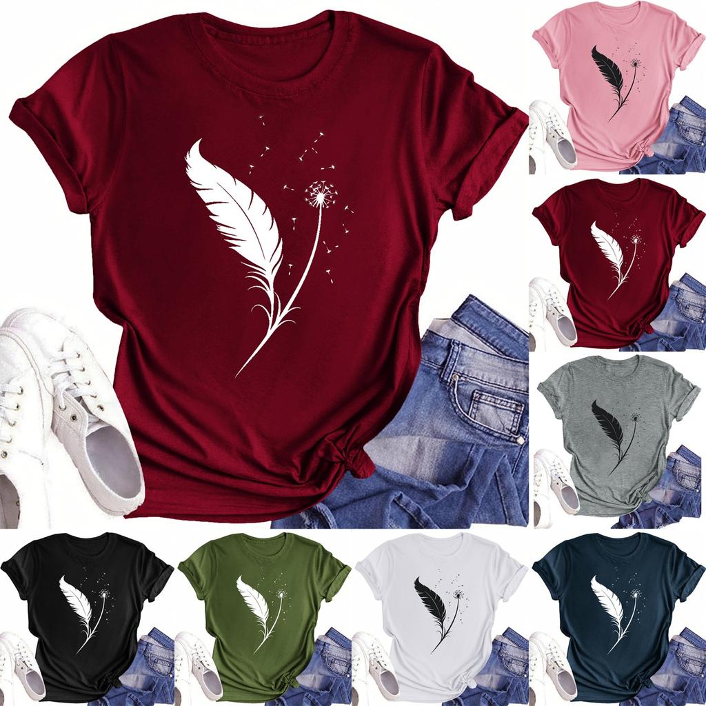 T Shirts Short Sleeve Tees For Women Fashion Tops Lightweight Soft Casual Summer Outfits Clothes