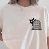 Is He Dead Yet? T-Shirt, Halloween Cat Shirt, Anti Trump Tee, Summerween Top, Political Humor FDT Shirt, Subtle F*ck Trump Funny Graphic Tee