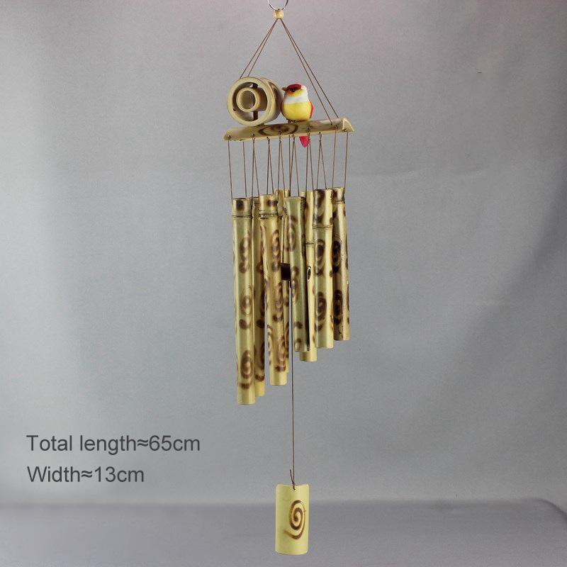 Handmade Antique Tubes Bell Bamboo Wind Chimes Pendant Balcony Outdoor Yard Garden Home Decor Windchime Wall Hanging Crafts