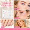 3D Resin Bedazzling Sticker Makeup Crystal Gem Sticker Face Eye Jewels Sticker  Festival