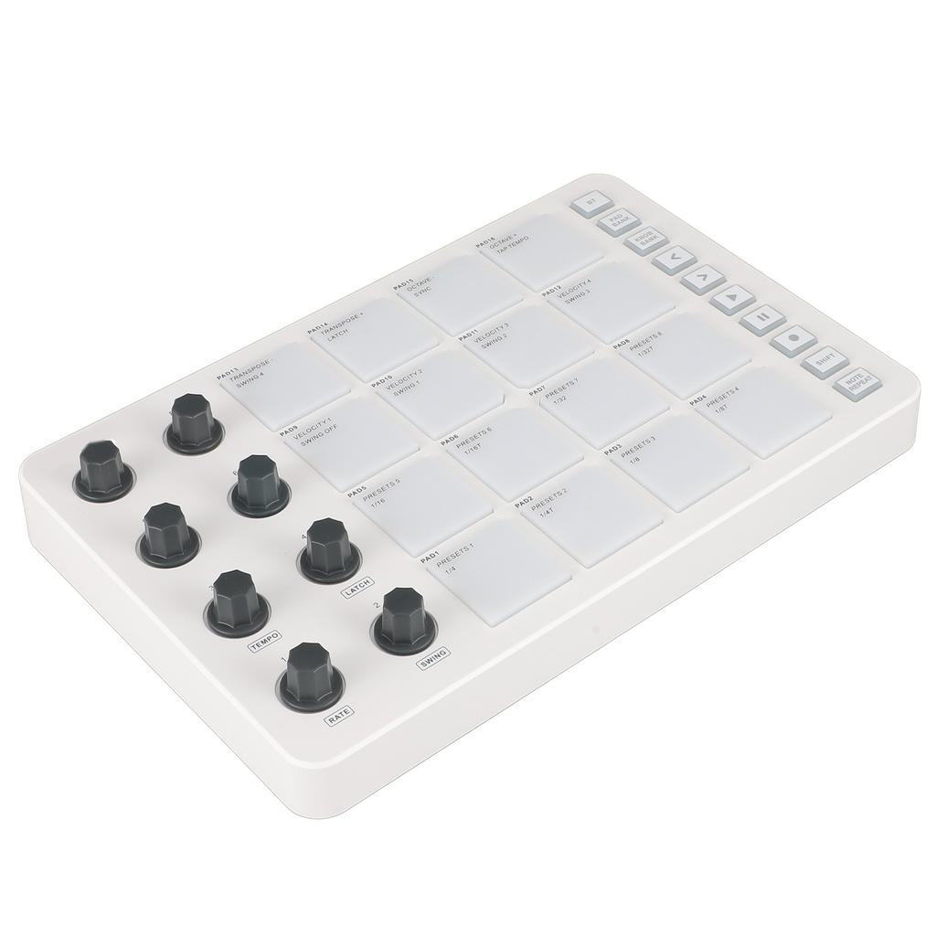 SMC PAD Bluetooth MIDI-контроллер Портативный USB MIDI-контроллер ударных пэдов с 16 пэдами с подсветкой RGB 8