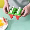 4pcs Watermelon Shape Ice Mold, Popsicle Maker with Cover, DIY Homemade Ice Cream Tool, Leakproof Design for Frozen Treats