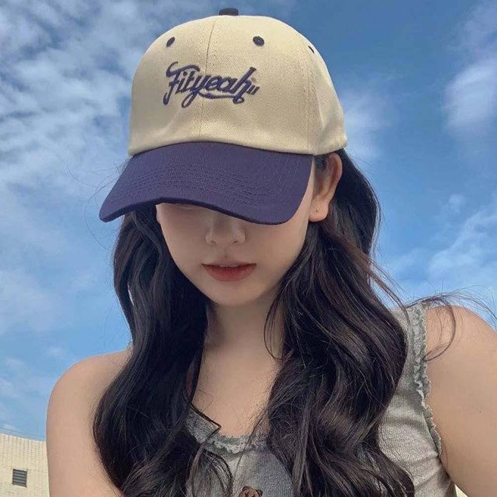 Sunscreen Letter Embroidery Baseball Cap Adjustable Summer Sunshade Hats Unisex Peaked Cap Summer