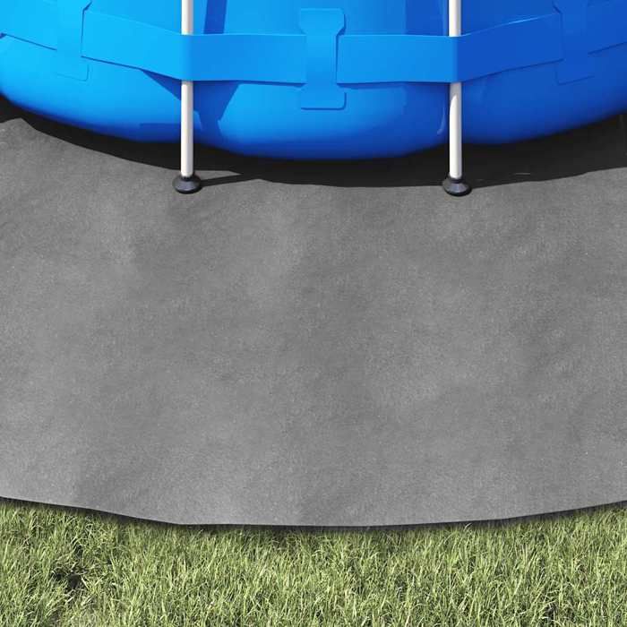 VidaXL Pool Cover, Round Ground Sheet, Swimming Pool Cover, Pool Protection Garden Terrace, Light Grey Ø306 Cm 94216