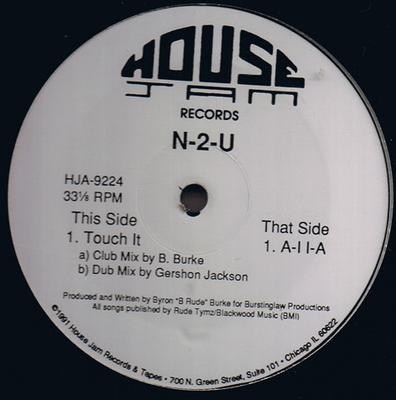 12-дюймовая пластинка N2U Touch It HJA9224 House Jam Recor 1991 США Танцевальная Электроника Б/у