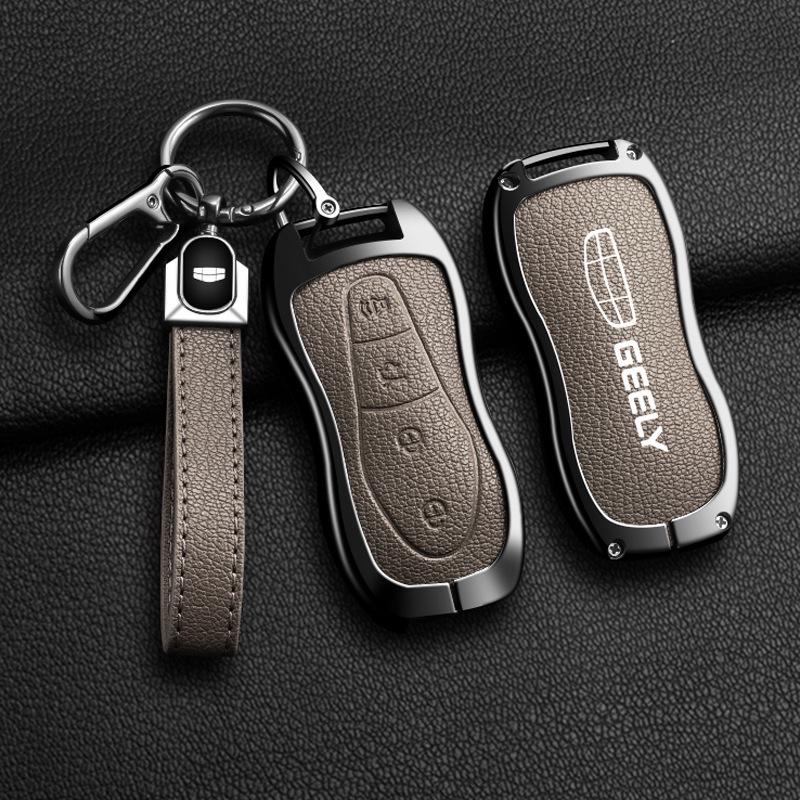 Чехол для ключа Geely: Совместимо с моделями Emgrand, Xingyue L, Boyue, Xingrui, Icon, Binyue, Coolray, Vision X6 GS.