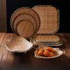 Imitation Bamboo Plate Personalized Creative Tableware  Long Plate Fried Food  Fried Skewer Dustpan Fruit Plate