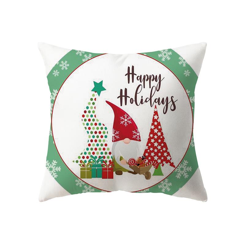Рождественские украшения с рождественским принтом, чехол для подушки, украшение для дома, гостиной, дивана, подушка, наволочка