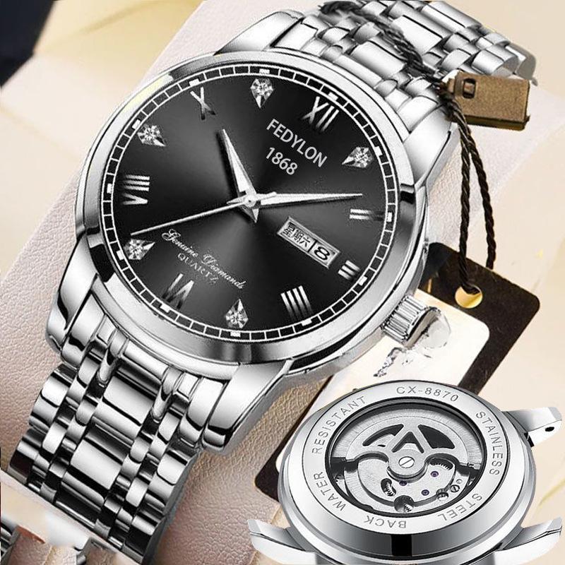 Новые полностью автоматические немеханические часы с турбийоном, светящиеся водонепроницаемые часы для мужчин с циферблатом-чехлом, высококачественные часы