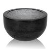 Linkidea Natural Marble Shaving Soap Bowl with Insulated Interior Soap Shaving Gift for Dad Grooves, Bowl, Men, Husband, Boyfriend, (Black)