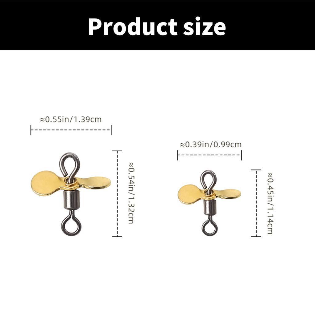 10Pcs Spin Fishing Lure Blades Plug Casting Fly Propeller Spinnerbait Prop DIY Fishing Lure Hook Bait Fishing Accessory