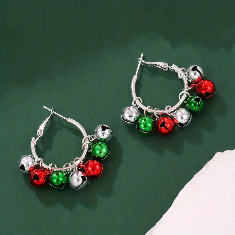 Christmas Baroque Irregular Imitation Pearl Stacked Star Tree Drop Earrings Xmas Tree Earring For Women Holiday Jewelry Gift