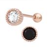 Cubic Round 14K Rose Gold Piercing Needle