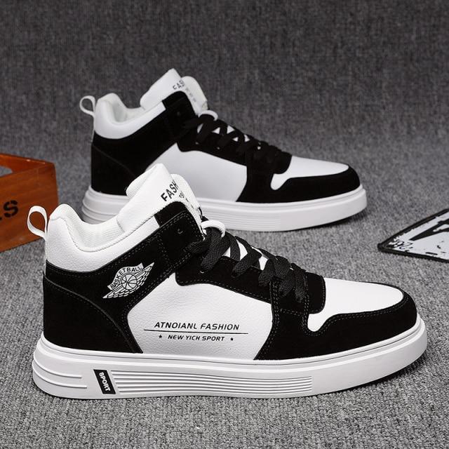 Модная и удобная мужская повседневная обувь на плоской подошве со шнуровкой. Трендовая универсальная повседневная прогулочная обувь.