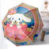 Автоматический зонт Sanrio Cinnamoroll, 8 спиц, железный каркас, пластиковая ручка, подходит для путешествий на открытом воздухе и на каждый день, идеальный подарок