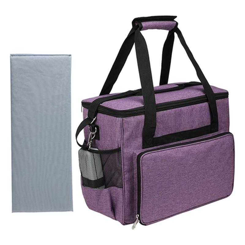 Чехол для швейной машины с несколькими карманами для хранения, сумка для швейной машины со съемным плечевым ремнем X3UC