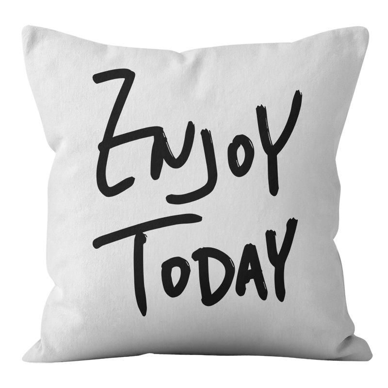 Скандинавский Минималистичный Стиль Черно-Белая Абстрактная Геометрическая Наволочка Домашняя Гостиная Диванная Подушка Наволочка