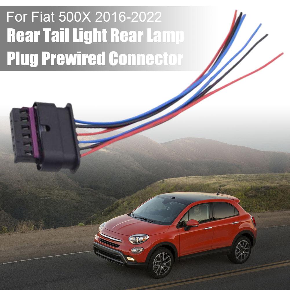 6-контактный разъем для заднего фонаря 61132359993 для Fiat 500x, задние фонари, 6 предварительно подключенных штыревых разъемов для заднего фонаря Z5O6