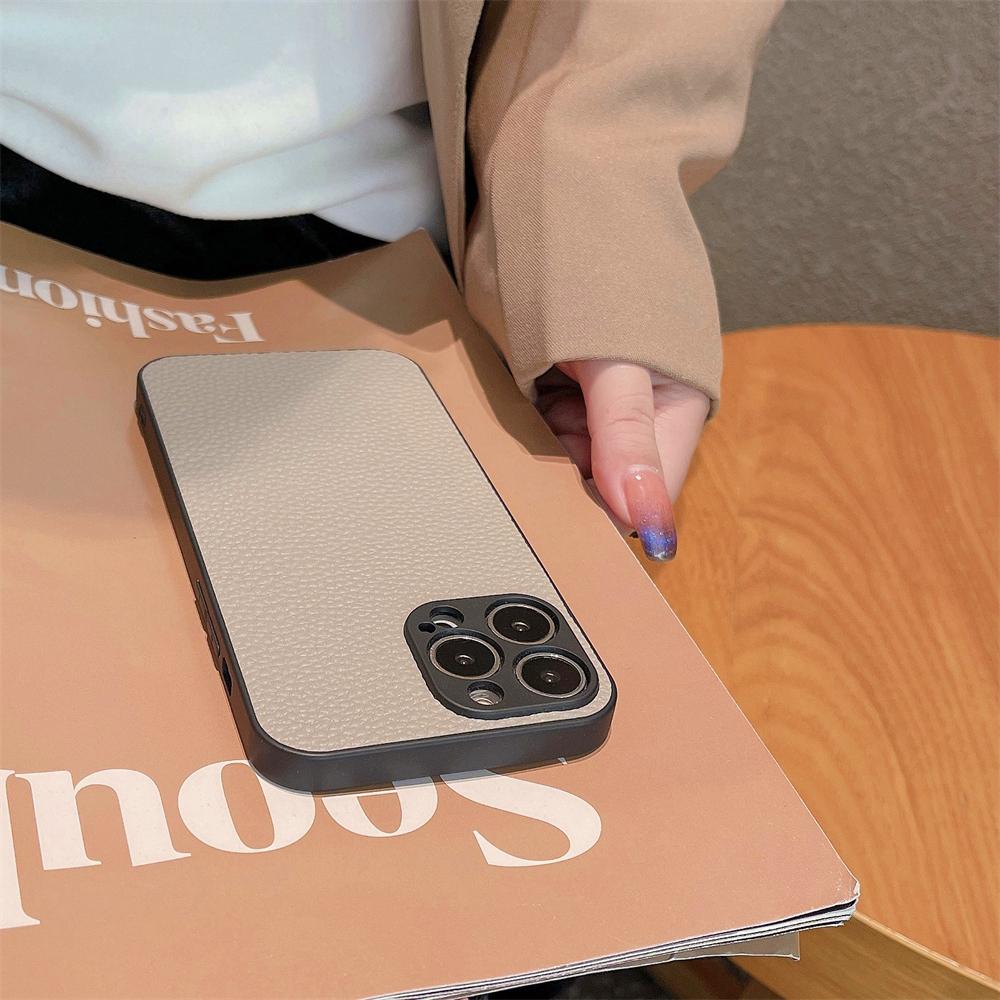 Роскошный винтажный кожаный мягкий чехол для Iphone 14 13 12 11 Pro Max 14 Plus противоударный защитный чехол для камеры бизнес-бампер чехол Coque