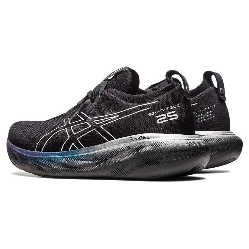 Asics Женские кроссовки Gel Nimbus 25 Platinum Black Pure Silver 1012B435-001