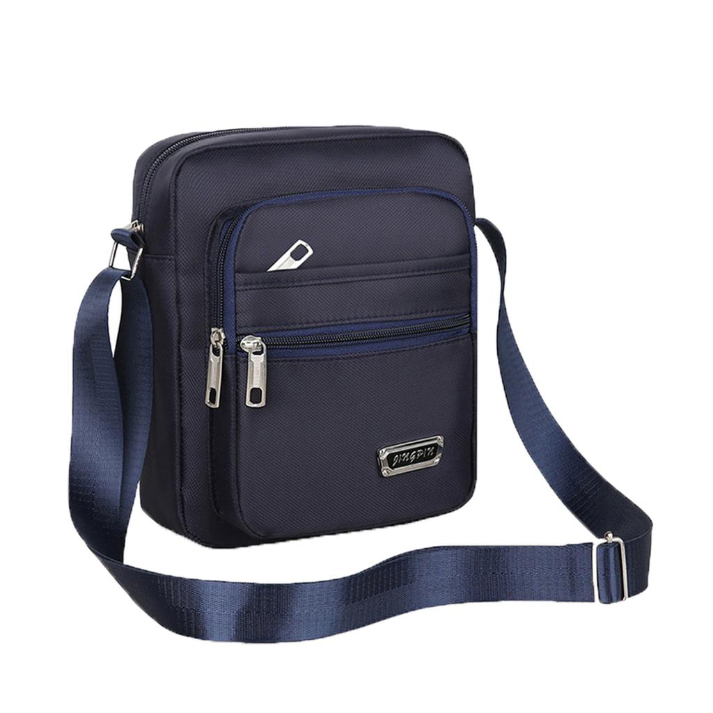 Шестислойная водонепроницаемая сумка-мессенджер на одно плечо с застежкой-молнией, деловая сумка-бумажник