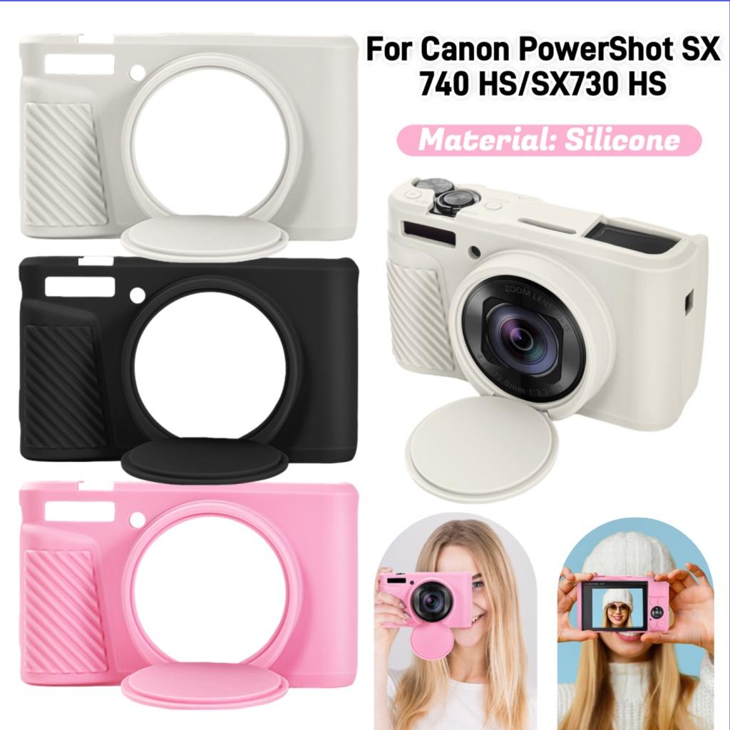 Силиконовый защитный чехол для Canon PowerShot SX740 HS/SX730 HS, резиновая сумка-чехол для камеры, съемная крышка объектива, защитный чехол