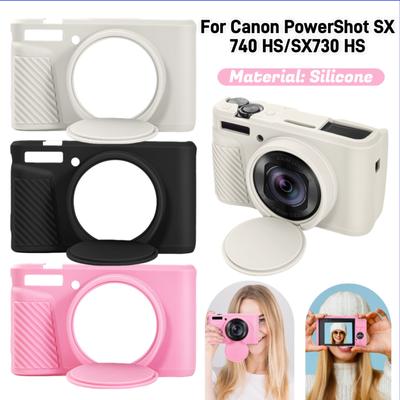 Силиконовый защитный чехол для Canon PowerShot SX740 HS/SX730 HS, резиновая сумка-чехол для камеры, съемная крышка объектива, защитный чехол