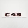 ABS 3D Car Trunk Bicolor letters Logo Badge Decals Sticker For C43 C63 C63S Emblem W204 W205 W206 Series