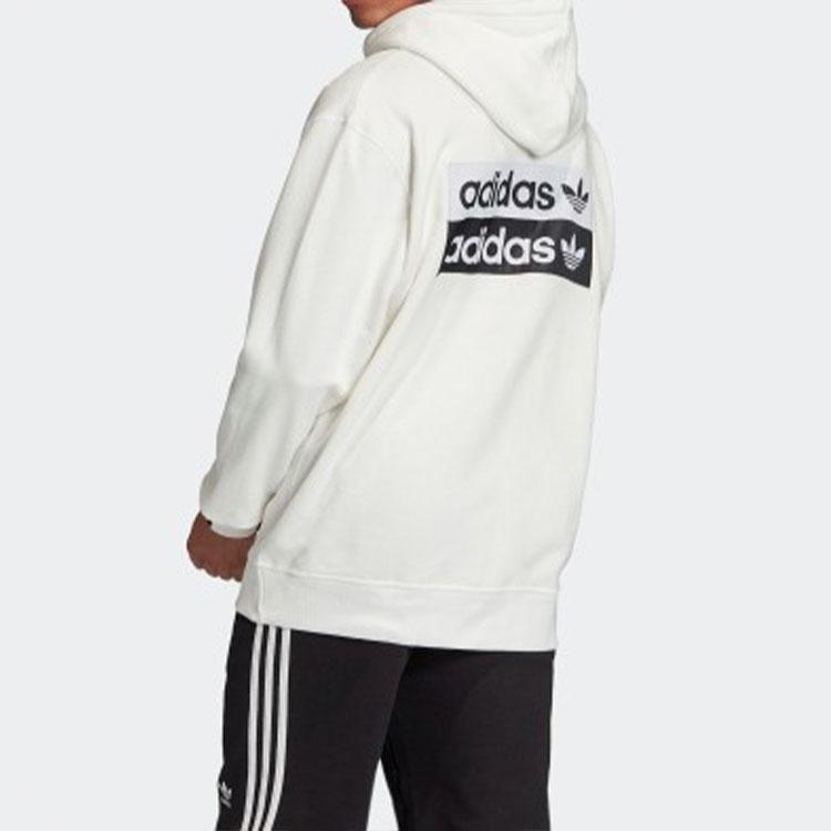 adidas Мужская спортивная толстовка с капюшоном Originals Clover F Oth - Белая FM2265