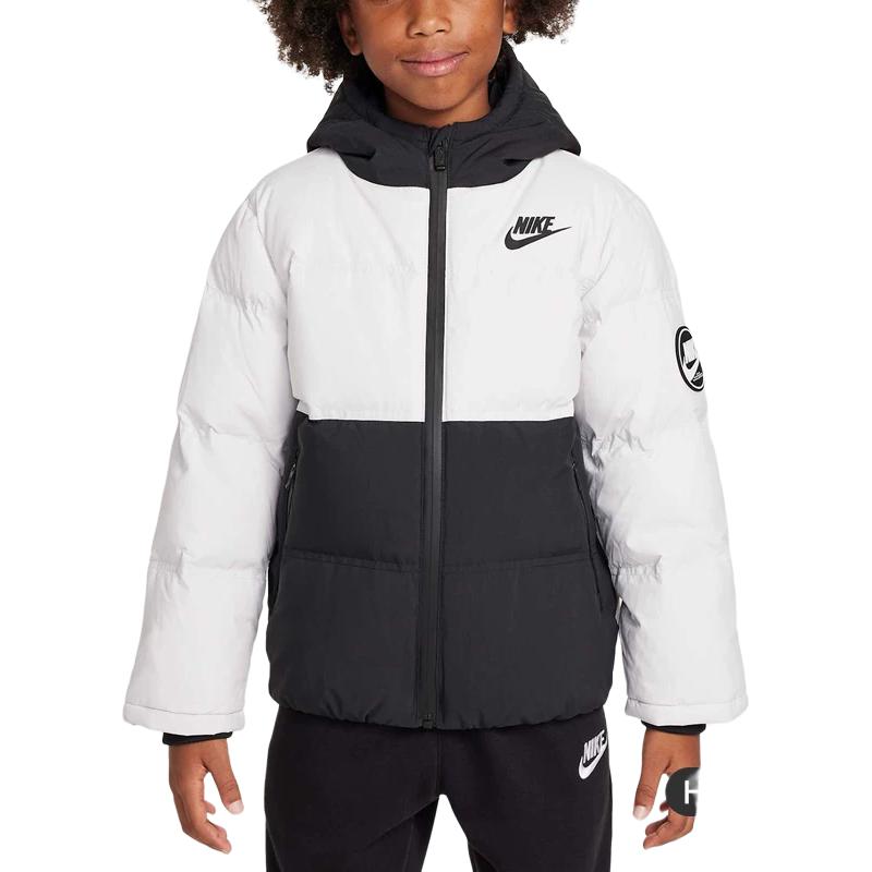 Nike Down Jacket Black White Children Aged 3 7 Years Old HV7184-025