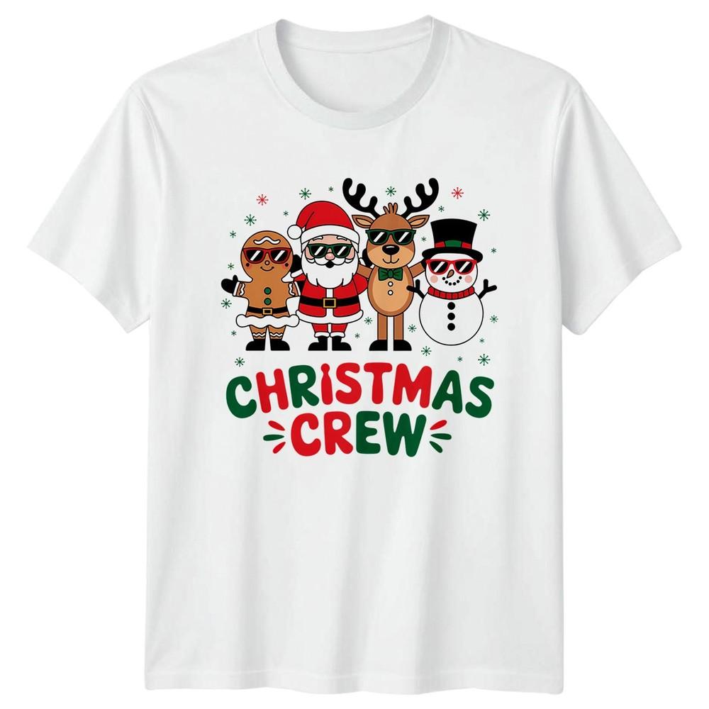 Christmas Crew Holiday Christmas Characters Unisex Unisexs Unisexs Graphic Tee