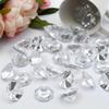 47pcs Acrylic Diamond Gems Pirate Plastic Gems Large Acrylic Gems Jewels Bulk Treasure Chest Hunt Party Favors 25 Carat (Clear)