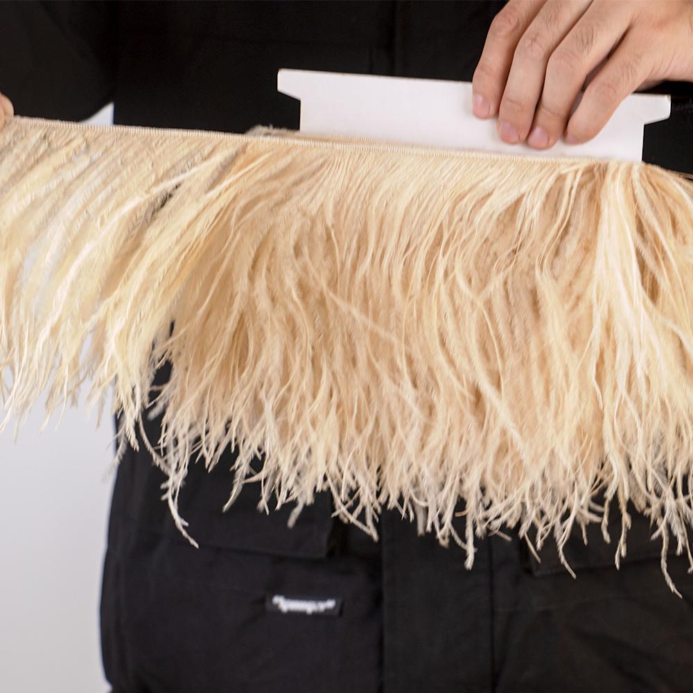 Перья1Метр Высококачественная отделка из страусиных перьев 10-15/15-18/18-22см Перья Бахрома Лента для Домашней Вечеринки Платья Шитья Свадебного Декора