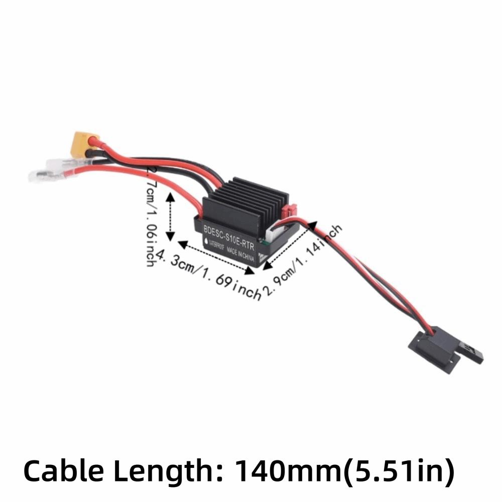 320A Brushed ESC Waterproof RC Motor Controller Durable Two Way Speed Controller RC Cars
