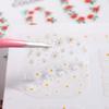 Manicure Spring Summer Floral Nail Foils Strawberry Tulip Flower Nails Decals 3D Nail Sticker