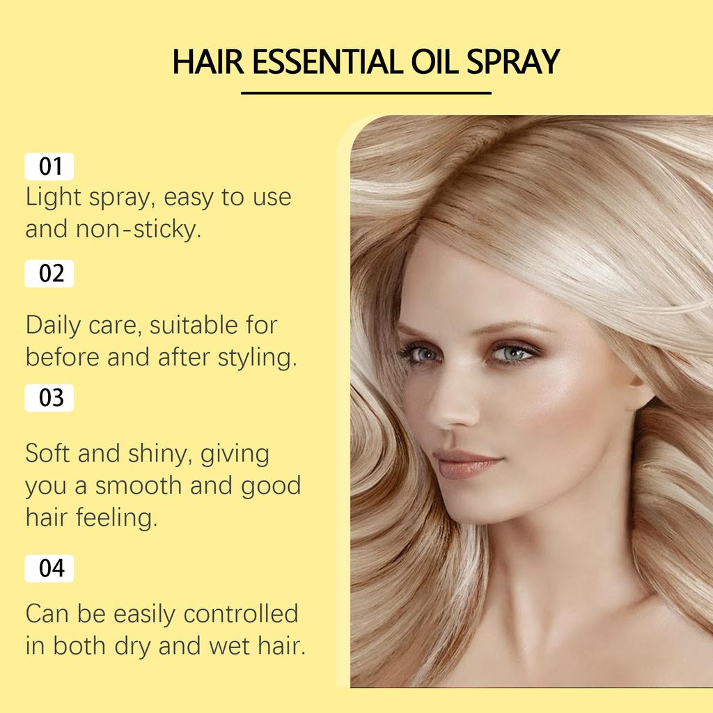 Hair Smoothing Serum Oil, Gentle Nourishing, Silky Hair, Lightweight Daily Hair Treatment, Anti-Frizz Argan Oil