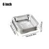 10Pcs Reusable Food Tin Foil Tray 6/7/8 Inch Air Fryer Tray Durable Aluminum Foil Box