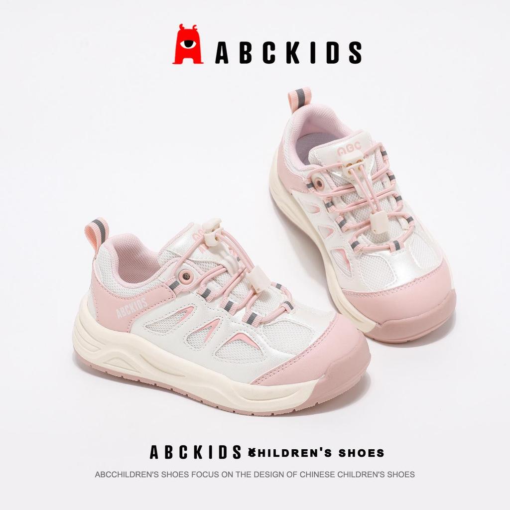 Abckids 2026 Весна Новые Дышащие Нескользящие Детские Уличные Спортивные Обувь для Девочек