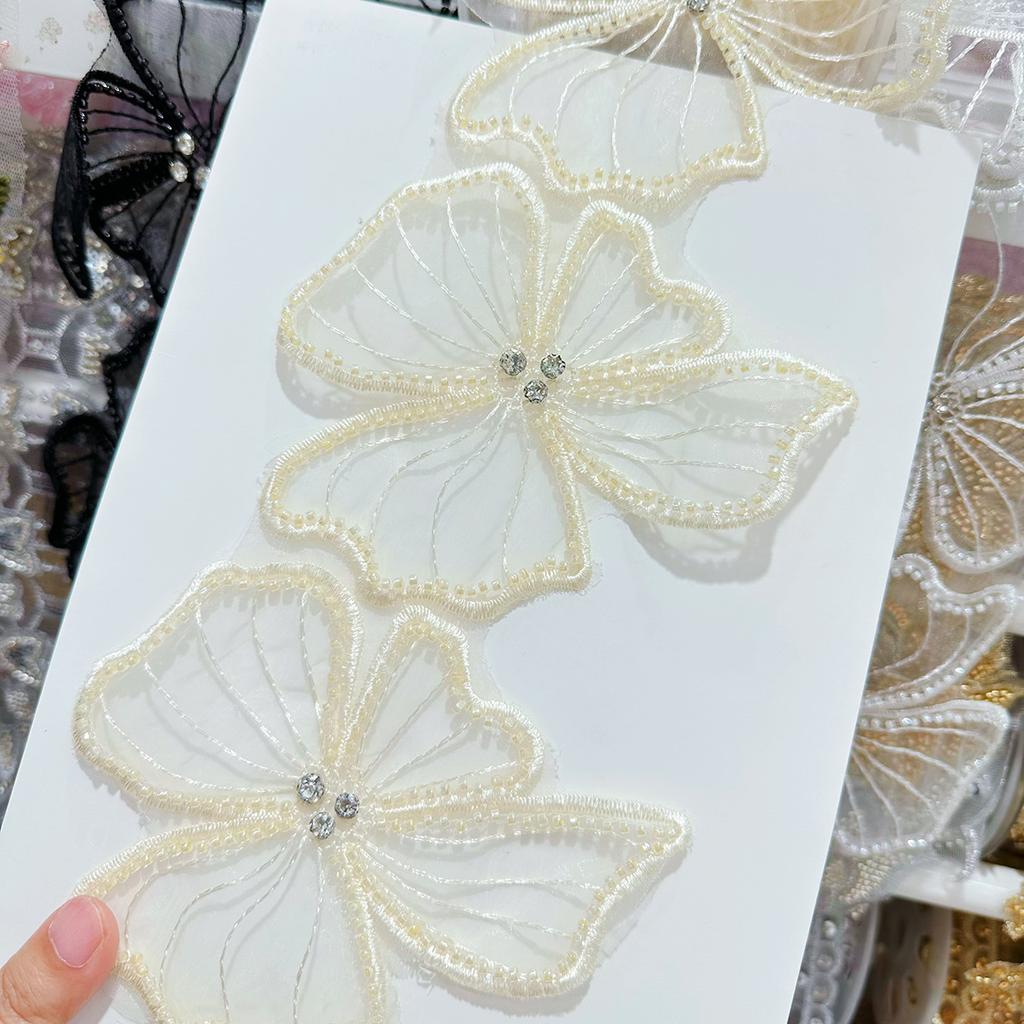 Эжен Пряжа Вышивка Бисер Алмаз Штрих-код Женское Платье Сделай Сам Декоративное Кружево Аксессуары